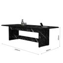 Ver imagem 4 de Mesa de Mesa Estilo Marmore Cozinha Retangular Área Gourmet:preto/mármore