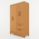 Ver imagem 2 de Guarda-Roupas Brilho 100% MDF 4 Portas 2 Gavetas