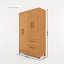 Ver imagem 3 de Guarda-Roupas Brilho 100% MDF 4 Portas 2 Gavetas