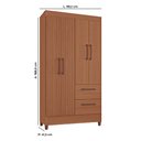 Ver imagem 3 de Guarda-Roupas Star 100% MDF Tuboarte 4 Portas 2 Gavetas