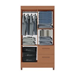 Guarda-Roupas Star 100% MDF Tuboarte 4 Portas 2 Gavetas - 2