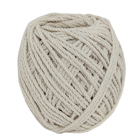 Cordão de Algodão Torcido São Francisco Bege 75 Metros