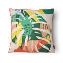 Ver imagem 1 de Kit 3 Capas de Almofada 43x43cm Microfibra Floral Arara Tropical Color