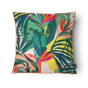 Ver imagem 3 de Kit 3 Capas de Almofada 43x43cm Microfibra Floral Arara Tropical Color