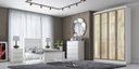 Ver imagem 1 de Guarda Roupa Casal Moderni Glass Reflecta 4 Portas 3 Gavetas Nh Rei de Casa Neve