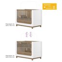 Ver imagem 4 de Berço Americano Mini Cama Aconchego Branco/jequitibá - Móveis Henn
