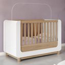 Ver imagem 2 de Berço Americano Mini Cama Aconchego Branco/jequitibá - Móveis Henn
