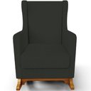 Ver imagem 7 de Poltrona de Amamentação com Balanço Mavie L02 Linho Verde Musgo - Lyam Decor