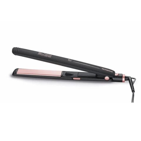 Prancha Alisadora Mondial Black Rose com Revestimento Cerâmico Preto/rose Bivolt - P-27