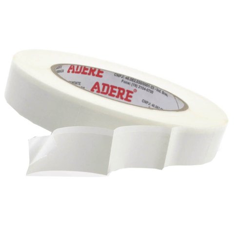 Fita Dupla Face Picotada com Recuo 22mm X10 Metros - 4594s- Adere Fita Dupla Face Picotada C/recuo 2