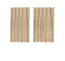 Ver imagem 1 de Cortina Renda Cozinha Tulipa Marrom 2,00larg X 1,30alt
