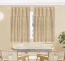 Ver imagem 4 de Cortina Renda Cozinha Tulipa Marrom 2,00larg X 1,30alt