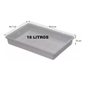 Bandeja Plástica 18 Litros Açougue Geladeira Freezer Frigorífico 10x40,7x60,8cm - 3