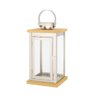 Lanterna Decorativa Madeira e Inox Prime 21cm X 12cm - 5