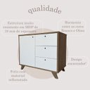 Ver mais imagens de Balcão para Escritório 3 Gavetas 1 Porta Luciano Olmo/branco