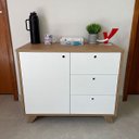 Ver imagem 3 de Balcão para Escritório 3 Gavetas 1 Porta Luciano Olmo/branco