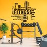 Adesivo de Parede Palavras Motivação Academia Inglês Fitness Run Gym Kanto Store Adesivo de Parede L - 1
