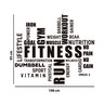 Adesivo de Parede Palavras Motivação Academia Inglês Fitness Run Gym Kanto Store Adesivo de Parede L - 2