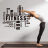 Adesivo de Parede Palavras Motivação Academia Inglês Fitness Run Gym Kanto Store Adesivo de Parede L - 3
