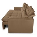 Ver mais imagens de Sofá Retrátil e Reclinável 3 Lugares com Molas 1,80m Vanessa Suede Cappuccino Kaleo Decor
