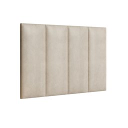 Kit Quarto Mesa de Cabeceira Pix Cabeceira de Cama Solteiro:off White - 4