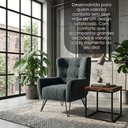 Ver imagem 4 de Poltrona Decorativa Malta Pes Ferro Linho Tcs 718 Moll