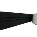 Ver imagem 1 de Moldura Guarnição Rodameio Eva Autocolante Sol 7cmx5mm 5 Metros - Preto