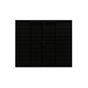 Ver imagem 2 de Veneziana 6 Folhas Aluminio Preto com Grade 1,00x1,20