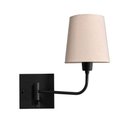 Ver imagem 4 de Arandela Luminária de Parede Clássico Articulável Preto com Cúpula Bege Decoração Iluminação