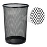 Lixeira de Escritório Cesto Redondo em Metal Aramado Telado 12 Litros Preta para Casa e Ambiente - 3
