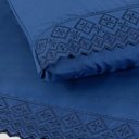 Ver imagem 4 de Jogo de Cama Nobless Casal Padrão 04 Peças 100% Poliéster - Azul Galaxia