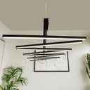Ver imagem 4 de Lustre Moderno Traço Articulado Led Nórdico 8h-3000k-preto