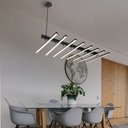 Ver imagem 7 de Lustre Moderno Traço Articulado Led Nórdico 8h-3000k-preto