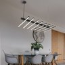 Lustre Moderno Traço Articulado Led Nórdico 8h-3000k-preto - 7