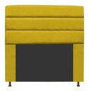 Ver imagem 1 de Cabeceira Estofada Turim 140CM Casal Courino Amarelo - D A DECOR