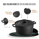 Ver imagem 2 de Caçarola Estilo Redonda Alça e Tampa de Ferro 22x16,5cm 3,8l – Panela Mineira
