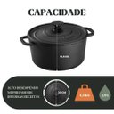 Ver imagem 5 de Caçarola Estilo Redonda Alça e Tampa de Ferro 22x16,5cm 3,8l – Panela Mineira