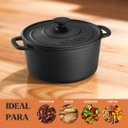 Ver imagem 3 de Caçarola Estilo Redonda Alça e Tampa de Ferro 22x16,5cm 3,8l – Panela Mineira
