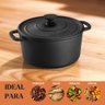 Caçarola Estilo Redonda Alça e Tampa de Ferro 22x16,5cm 3,8l – Panela Mineira - 3