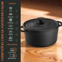 Ver imagem 7 de Caçarola Estilo Redonda Alça e Tampa de Ferro 22x16,5cm 3,8l – Panela Mineira