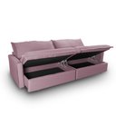 Ver imagem 6 de Sofá Cama Baú Ravello sem Caixa 2,76m Linho 3 Lugares