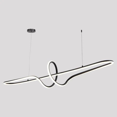 Pendente Moderno Preto 100cm Led 36w 3000k Bivolt 14529-pl