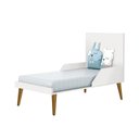 Ver imagem 6 de Dormitório Completo Infantil Theo 2 Portas, Cômoda 6 Gavetas, Berço e Mesa de Canto Branco Fosco com