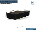 Ver imagem 2 de Penteadeira Gaveta Suspensa 50cm MDF com Gaveta Trilho Telescópico Mesa Maquiagem Camarin - Preto