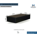 Ver imagem 2 de Penteadeira Gaveta Suspensa 50cm MDF com Gaveta Trilho Telescópico Mesa Maquiagem Camarin - Preto