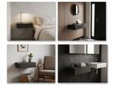 Ver imagem 4 de Penteadeira Gaveta Suspensa 50cm MDF com Gaveta Trilho Telescópico Mesa Maquiagem Camarin - Preto