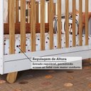 Ver mais imagens de Berço Minicama 4 em 1 Americano 100% MDF Levy Espresso Móveis Branco Brilho/Amêndoa