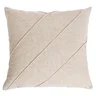 Capa de Almofada Linho Cor Bege Cru com Detalhe Drapeada 45x45cm - 1