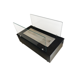 Lareira Ecológica 60 cm Preto / Preta Inox - 3
