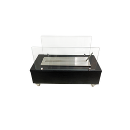 Lareira Ecológica 60 cm Preto / Preta Inox - 5